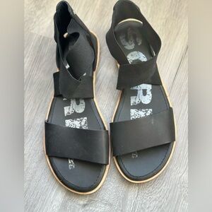 SOREL BLACK SANDALS ✨